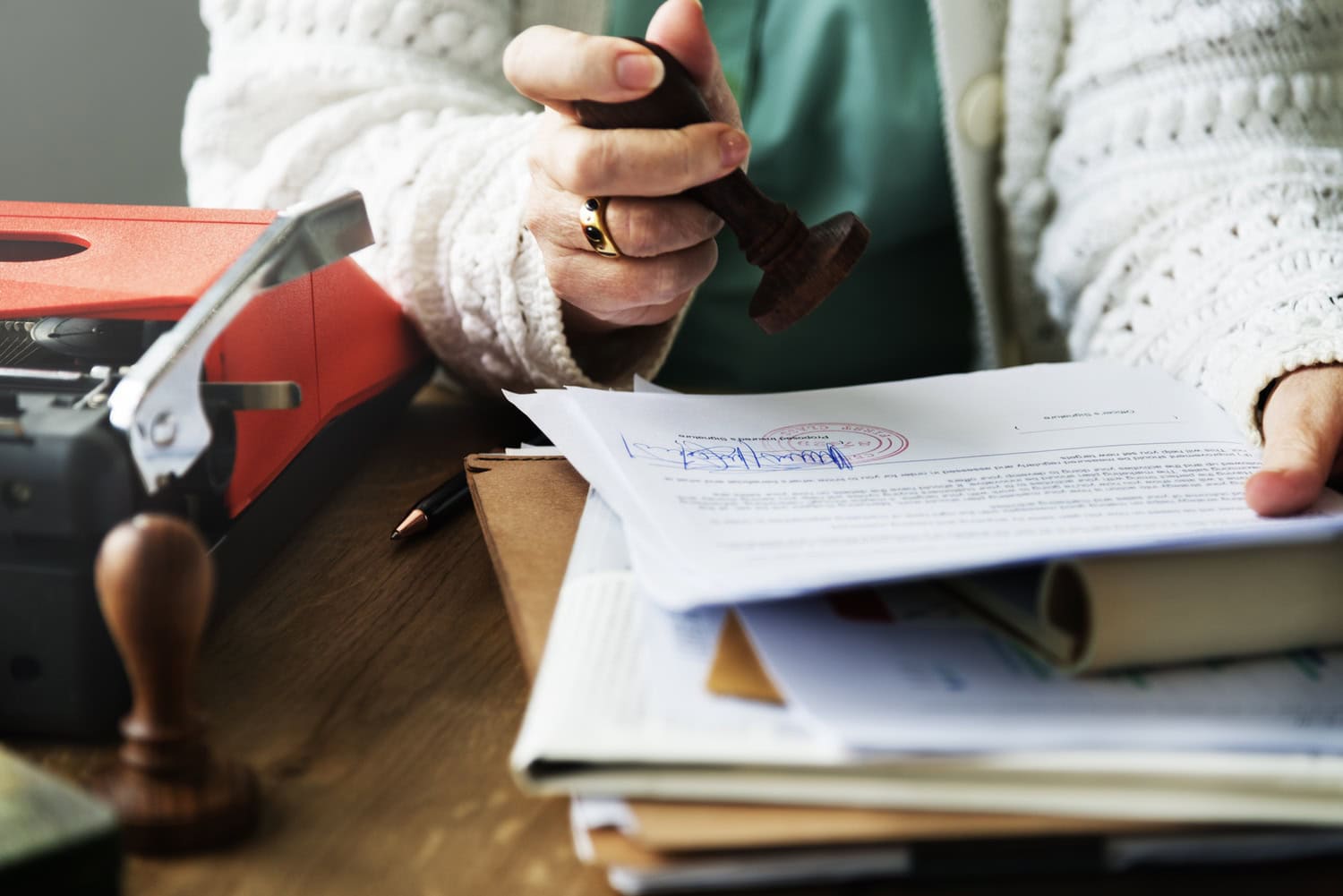 Documentos en el notario